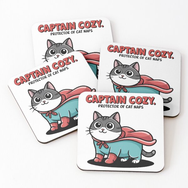 Item preview, Captain Cozy - Superhero Protector of Cat Naps designed and sold by ObjCrea123.