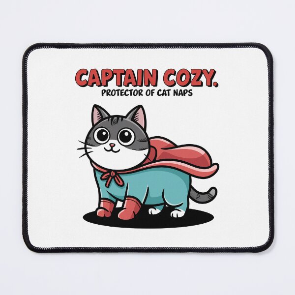 Item preview, Captain Cozy - Superhero Protector of Cat Naps designed and sold by ObjCrea123.