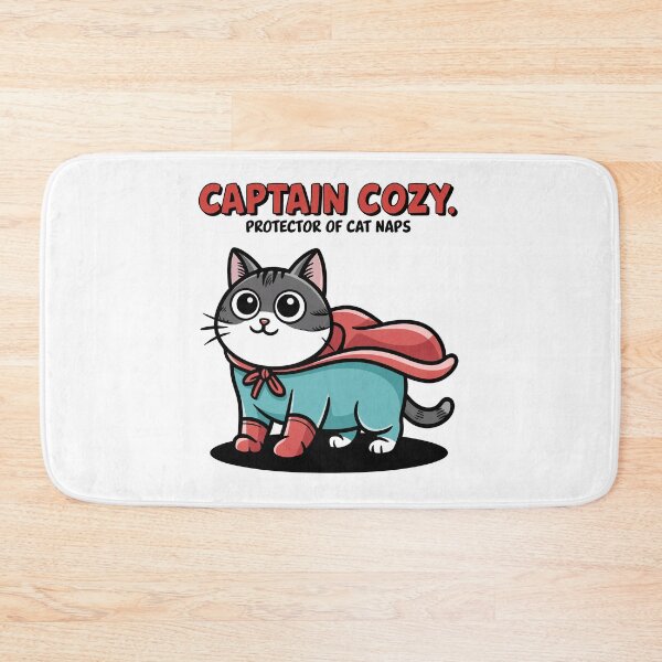 Item preview, Captain Cozy - Superhero Protector of Cat Naps designed and sold by ObjCrea123.