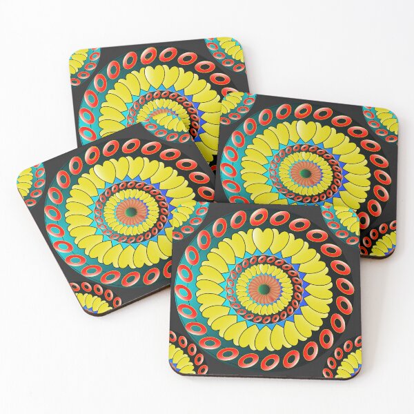 Item preview, Floral flower pattern mandala vibrant design designed and sold by santoshputhran.