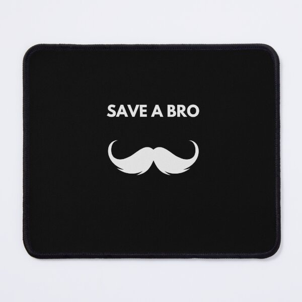 Item preview, MOvember Inspired Save a Bro Moustache 1 T-Shirt and Stickers designed and sold by Wit-T-Merch.