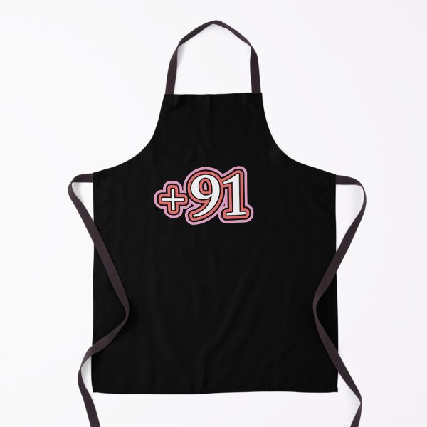 Item preview, India, +91 India Country Code in Black designed and sold by ZamZamDesign.