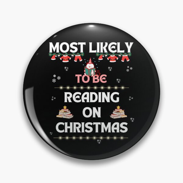 Item preview, Most Likely To Be Reading On Christmas - Book Nerd Christmas designed and sold by Cat Stories.