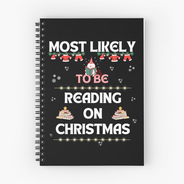 Item preview, Most Likely To Be Reading On Christmas - Book Nerd Christmas designed and sold by Cat Stories.