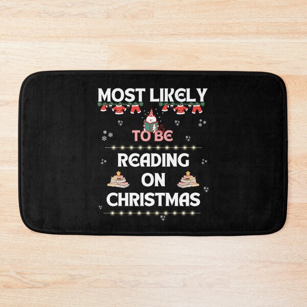 Aperçu de l'œuvre Les plus susceptibles de lire à Noël - Book Nerd Christmas créée et vendue par Cat Stories.