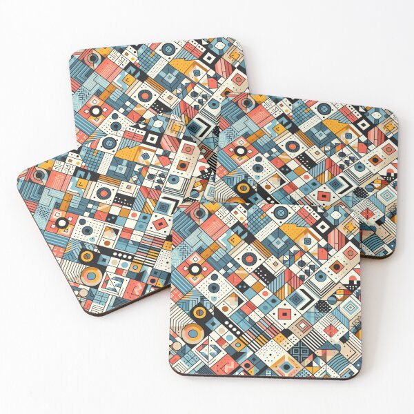 Item preview, Vibrant Geometric Pattern Art | Colorful Shapes Design Collection designed and sold by TrendyDesign159.