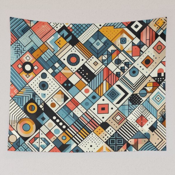 Item preview, Vibrant Geometric Pattern Art | Colorful Shapes Design Collection designed and sold by TrendyDesign159.
