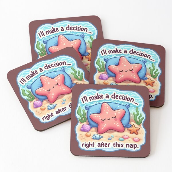 Item preview, Procrastination Starfish - Nap First, Decide Later designed and sold by TheArtOfRanda.