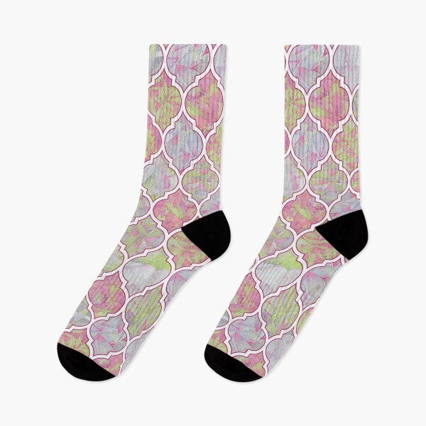 Aperçu de l'œuvre Motif doucine rose et vert créée et vendue par PP-Patterns.
