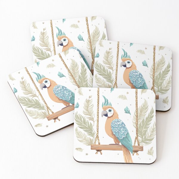 Item preview, parrot on a swing boho style designed and sold by Pr7em.
