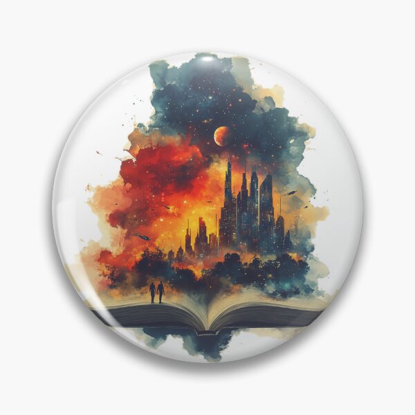 Item preview, Nebulous Sky City - Fantasy Art Print designed and sold by AiHead.
