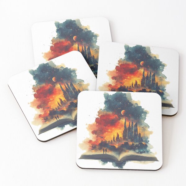Item preview, Nebulous Sky City - Fantasy Art Print designed and sold by AiHead.