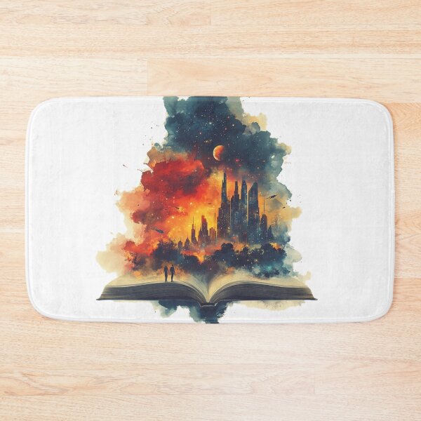 Item preview, Nebulous Sky City - Fantasy Art Print designed and sold by AiHead.