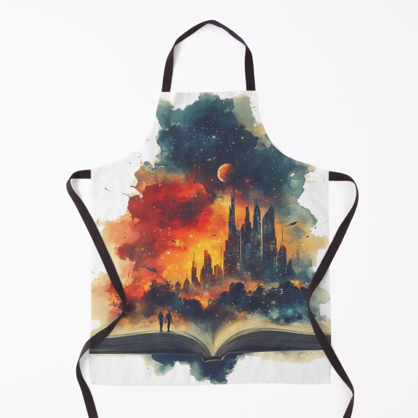Item preview, Nebulous Sky City - Fantasy Art Print designed and sold by AiHead.