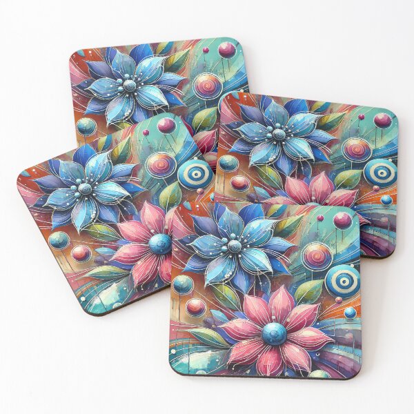 Item preview, Fantasy Flowers: Abstract Floral Burst designed and sold by SolannaAS.
