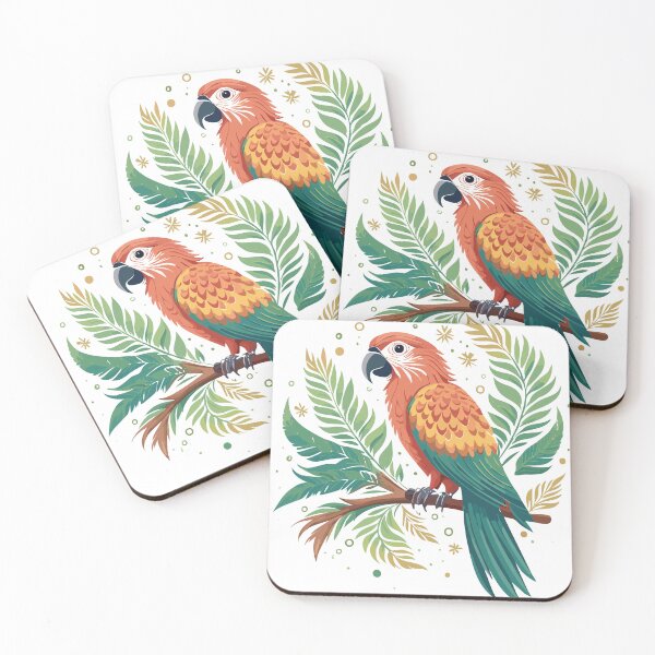 Item preview, macaw parrot in boho style designed and sold by PR7M.