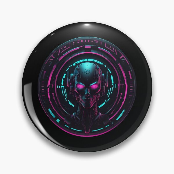 Item preview, Technomage, Necromancy, Circular Logo, Cyber Goth designed and sold by Burn-Ego.