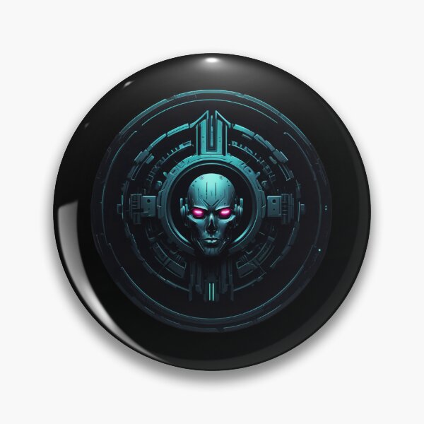 Item preview, Techno Necromancy, Circular Logo, Cyber Goth designed and sold by Burn-Ego.
