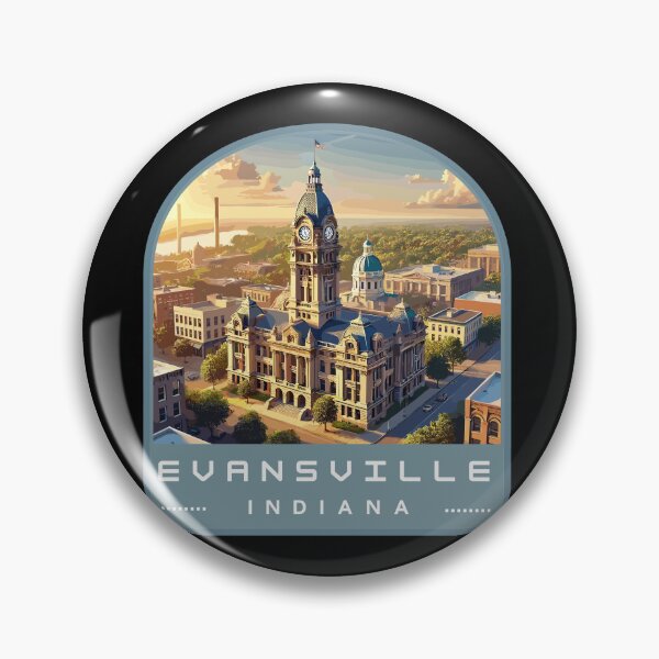 Item preview, Evansville Indiana Skyline designed and sold by MaateoDesign.