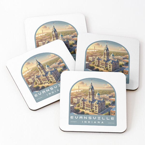 Item preview, Evansville Indiana Skyline designed and sold by MaateoDesign.