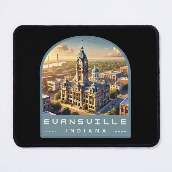 Item preview, Evansville Indiana Skyline designed and sold by MaateoDesign.