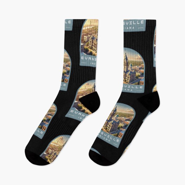 Item preview, Evansville Indiana Skyline designed and sold by MaateoDesign.