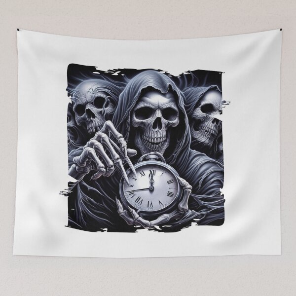 Item preview, Time’s Up - Grim Reaper Holding a Clock designed and sold by Hungry-Murphy.