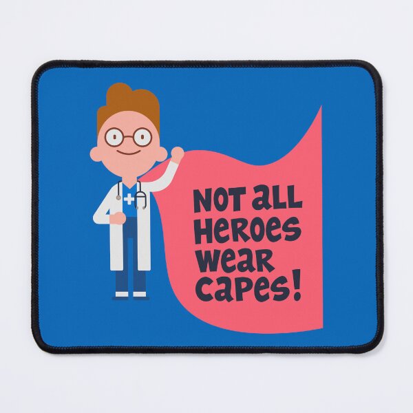 Item preview, "Doctor Hero - Not All Heroes Wear Capes | Healthcare Appreciation Gift for Medical Professionals" designed and sold by artworkathome.