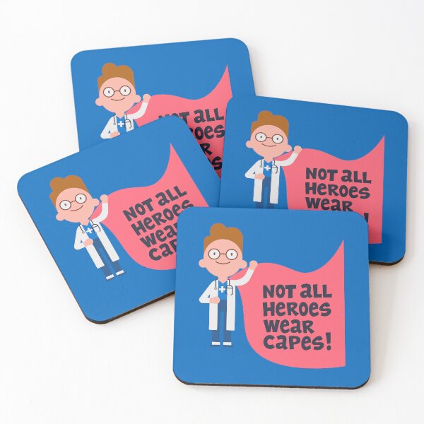 Item preview, "Doctor Hero - Not All Heroes Wear Capes | Healthcare Appreciation Gift for Medical Professionals" designed and sold by artworkathome.