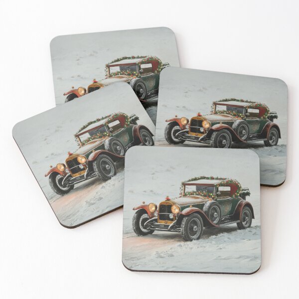 Item preview, Vintage Christmas Car in Snow designed and sold by Kenny8716.