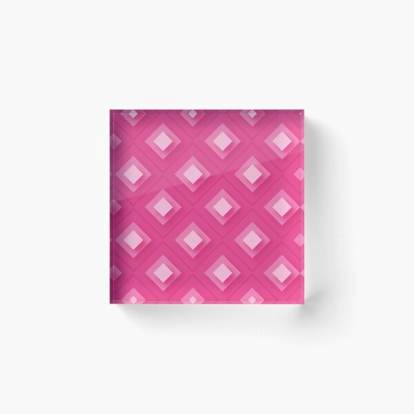 Item preview, Modern Pink Geometric Diamond Shapes Pattern designed and sold by SpinklyCreations.