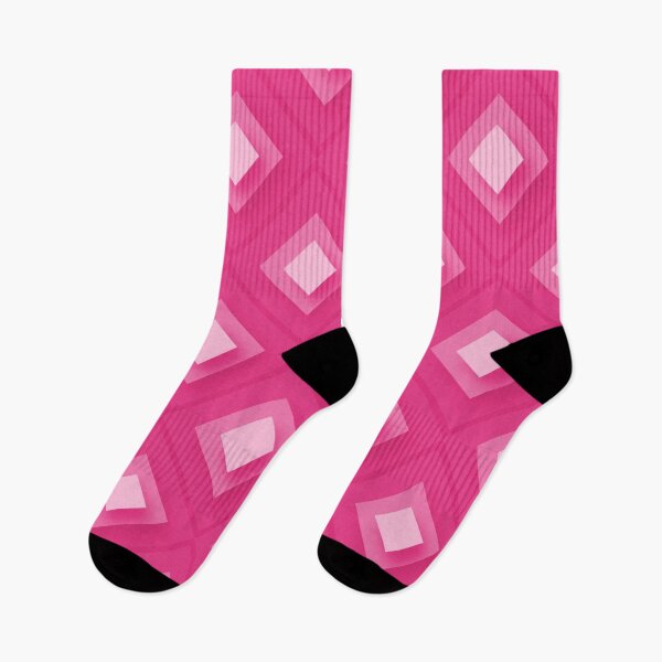Item preview, Modern Pink Geometric Diamond Shapes Pattern designed and sold by SpinklyCreations.