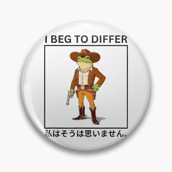 Item preview, Cowboy Frog I Beg To Differ Japanese Cowboy Frog designed and sold by spirorinin.