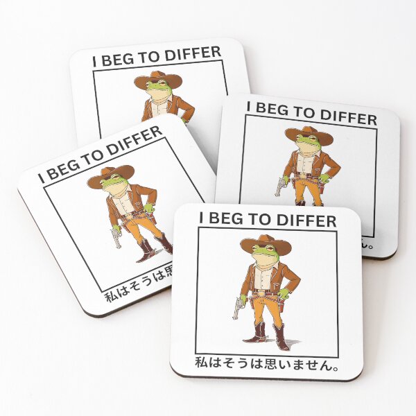 Item preview, Cowboy Frog I Beg To Differ Japanese Cowboy Frog designed and sold by spirorinin.