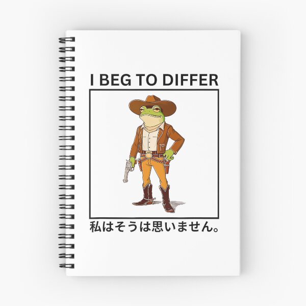 Item preview, Cowboy Frog I Beg To Differ Japanese Cowboy Frog designed and sold by spirorinin.