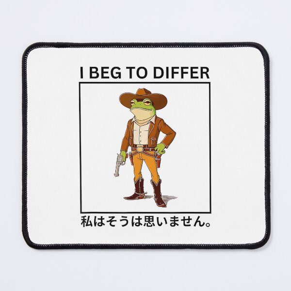Item preview, Cowboy Frog I Beg To Differ Japanese Cowboy Frog designed and sold by spirorinin.