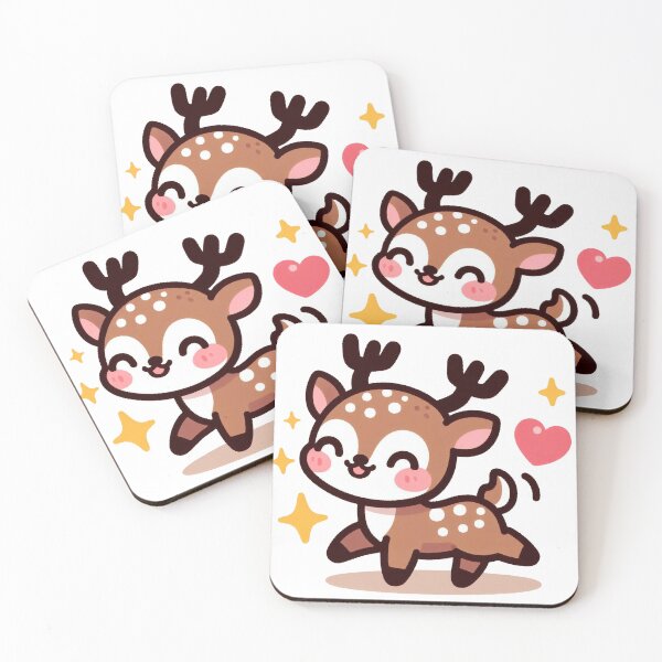 Item preview, Happy Kawaii Deer designed and sold by istoriadesign.