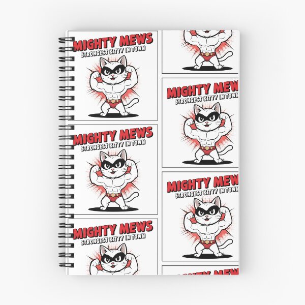 Item preview, Mighty Mews - The Muscular Superhero Cat designed and sold by ObjCrea123.