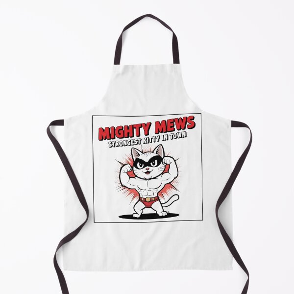 Item preview, Mighty Mews - The Muscular Superhero Cat designed and sold by ObjCrea123.