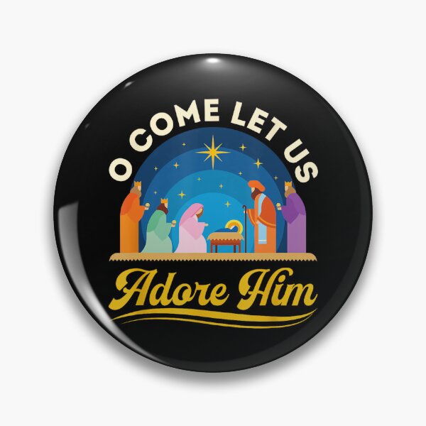 Item preview, O Come Let Us Adore Him Christmas Nativity Jesus Christian designed and sold by Arfurneauxt.