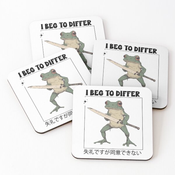 Item preview, Funny Frog Graphic I Beg To Differ Frog Japanese designed and sold by spirorinin.