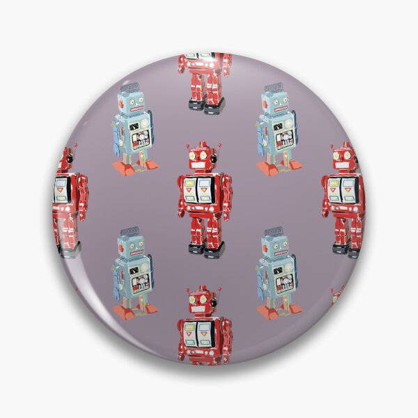 Item preview, Retro Robots Pattern designed and sold by MattKyme.