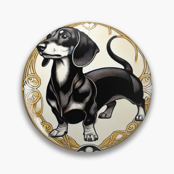 Item preview, Golden dachshund designed and sold by ClumsyClouds.