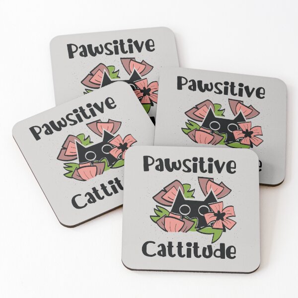 Item preview, pawsitive cattitude designed and sold by PAINTMONKEYS.