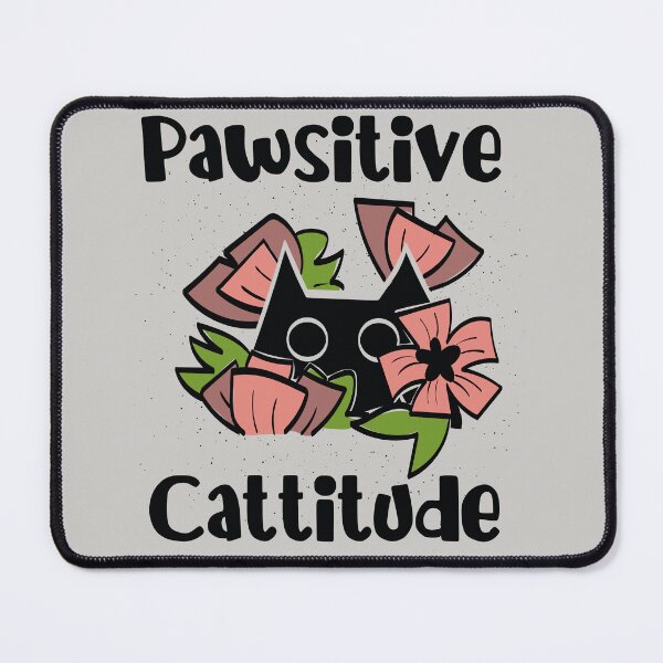 Item preview, pawsitive cattitude designed and sold by PAINTMONKEYS.