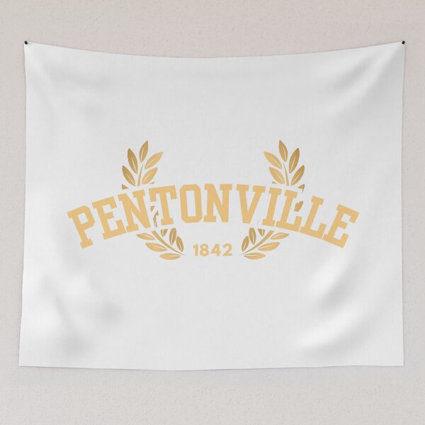 Item preview, Pentonville Prison “Varsity,” Gold and White designed and sold by UNK-Fatigues.