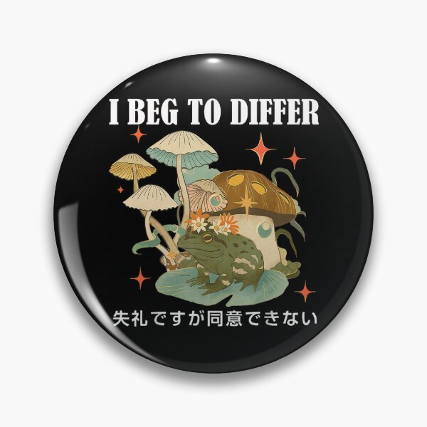 Item preview, Funny I Beg To Differ Frog Japanese Frog designed and sold by spirorinin.