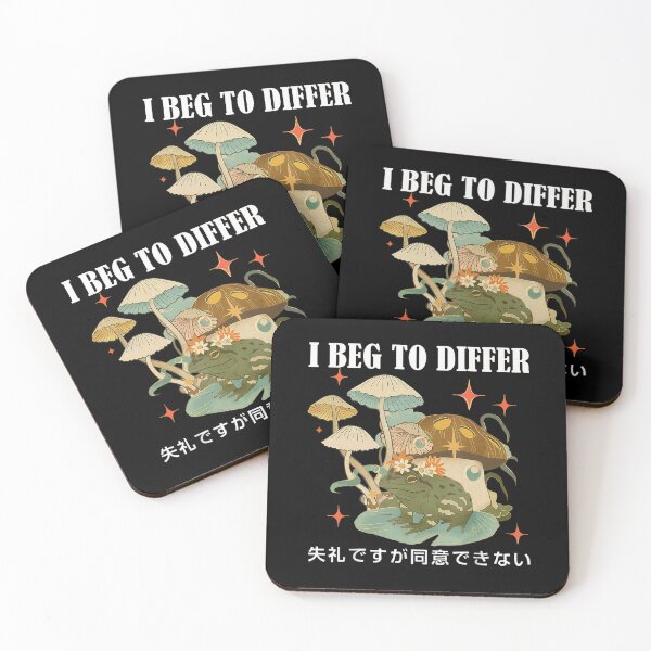 Item preview, Funny I Beg To Differ Frog Japanese Frog designed and sold by spirorinin.
