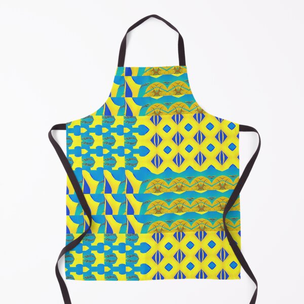 Item preview, Yellow and Blue Abstract Tiles Pattern designed and sold by pinkal.