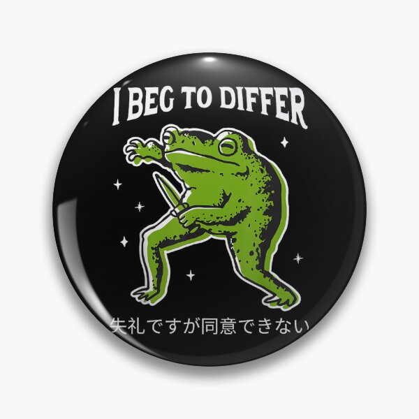 Item preview, Funny I Beg To Differ Frog Japanese designed and sold by spirorinin.